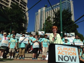 Elisabeth MacNamara, president of the League of Women Voters, says 50,000 of the Leagues members and supporters have asked the EPA to limit carbon dioxide emissions from power plants.