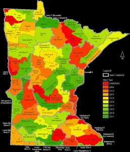 Intensive watershed monitoring map