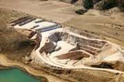 An aerial view of an open-pit phosphate mine. The U.S. Environmental Protection Agency is walking away from an area in central Florida where it had raised fears that residents living on top of former mines were being exposed to dangerous radiation levels.